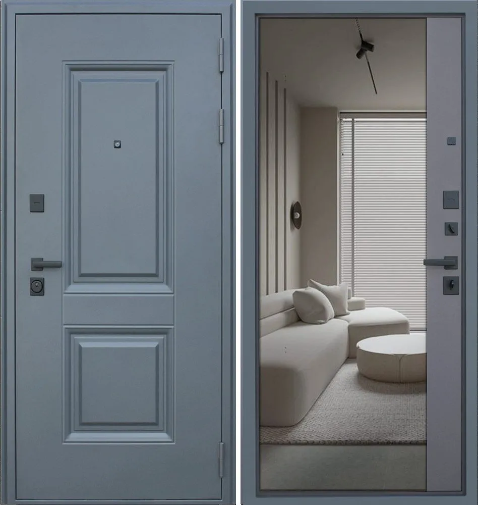 Фото Дверь Ювентус с зеркалом Графит TF40IE-X-89U DIS006692